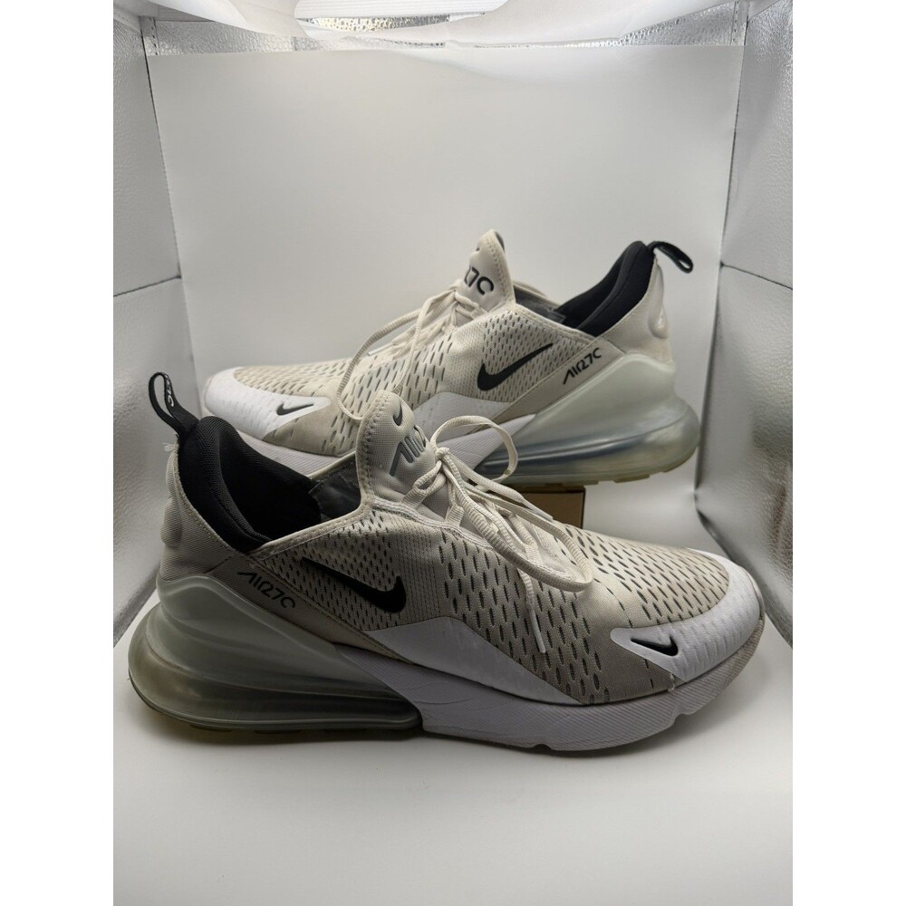 Nike Air Max 270 White AH8050-100 Men's Sneakers Shoes Size 14 Good Condition
